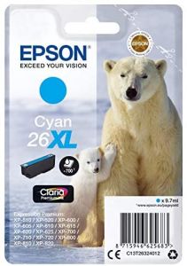 Epson Polar bear Cartucho 26XL cian