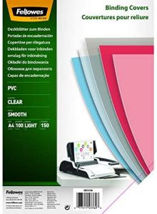 Fellowes 5376001 cubierta A4 PVC Transparente 100 pieza(s)