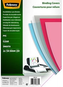 Fellowes 5376102 cubierta A4 PVC Transparente 100 pieza(s)