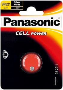 Panasonic SR521 Single-Use Battery Alcalino 1,55 V - Pilas (Single-Use Battery, Alcalino, 1,55 V, 17 mAh, 5,8 mm, 5,8 mm)
