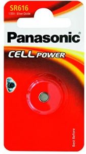 Óxido de Plata Panasonic SR-616EL / 1B de la batería