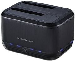 LC-Power LC-DOCK-U3-III base de conexión para disco duro USB 3.2 Gen 1 (3.1 Gen 1) Type micro-B Negro