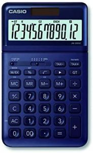 CASIO JW-200SC-NY - Calculadora, 1.1 x 10.9 x 18.4 cm, color azul marino