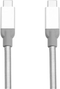 Verbatim Cable de carga y sincronización de acero inoxidable USB-C a USB-C USB 3.1 GEN 2 30 cm