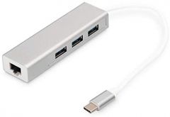Digitus Hub de USB 3.0 Type-C™ con Gigabit Ethernet