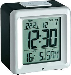 TFA-Dostmann 60.2503 despertador Reloj despertador digital Negro, Plata