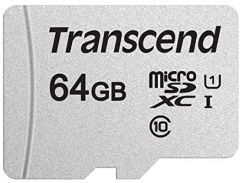 Transcend 300S 64 GB MicroSDXC NAND Clase 10