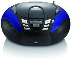 Lenco SCD-37 Digital FM Negro, Azul Reproducción MP3