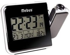 Mebus 42425 despertador Reloj despertador digital Negro, Gris