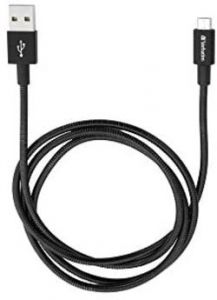 Verbatim Cable de carga y sincronización Micro USB negro de 100 cm