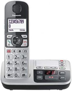 Panasonic KX-TGE520GS teléfono Teléfono DECT Identificador de llamadas Negro, Plata