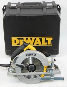 DeWalt DWE576K-QS - Sierra Circular 1.600W-65mm Prof. -Ø190mm + maletín (con Base para Rail) 1350 W, 230 V