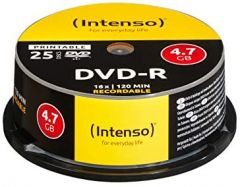 Intenso DVD-R 4.7GB, Printable, 16x 4,7 GB 25 pieza(s)