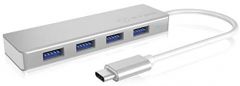 ICY BOX IB-HUB1425-C3 USB 3.2 Gen 1 (3.1 Gen 1) Type-C 5000 Mbit/s Plata