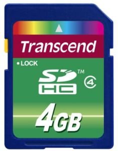 Transcend TS4GSDHC4 memoria flash 4 GB SDHC