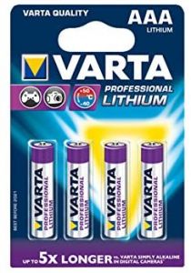 Varta 4x AAA Lithium Batería de un solo uso Litio