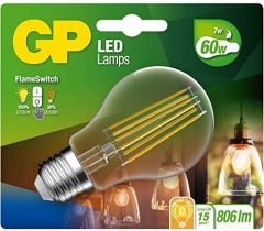 GP Lighting LED FlameSwitch E27 7W (60W) 806 lm GP 085317 marca GP BATTERIES