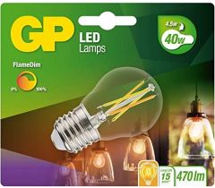 GP Lighting LED FlameDim E27 4W (40W) 470 lm GP 085461 marca GP BATTERIES