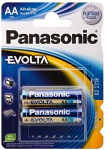 Panasonic Evolta AA LR6EGE/2BP - Pilas alcalinas, 1,5 V, 2 unidades, color azul
