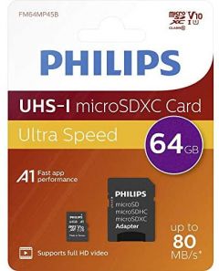 Philips FM64MP45B/00 memoria flash 64 GB MicroSDXC UHS-I Clase 10
