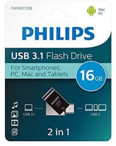 Philips USB Flash Drive 2-in-1 16GB, USB3.1, USB-C