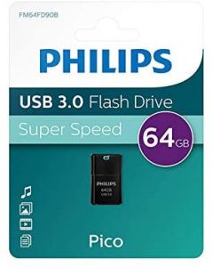 Philips Pico Edition 3.0 unidad flash USB 64 GB USB tipo A 3.2 Gen 1 (3.1 Gen 1) Negro