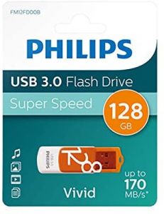 Philips FM12FD00B unidad flash USB 128 GB USB tipo A 3.2 Gen 1 (3.1 Gen 1) Naranja, Blanco