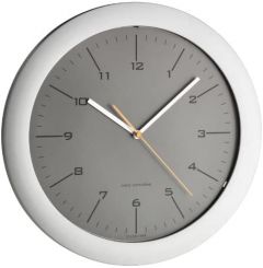 TFA-Dostmann 60.3512.10 reloj de mesa o pared Reloj mecánico Círculo Verde, Plata