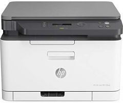 HP Color Laser MFP 178nw 4ZB96A, Impresora Multifunción, Imprime, Escanea y Copia, Wi-Fi, Ethernet, USB 2.0 alta velocidad, HP Smart App, Panel de Control LCD, Blanca y Gris