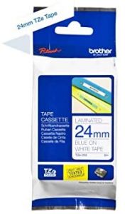 Brother TZE-253 cinta para impresora de etiquetas Azul sobre blanco