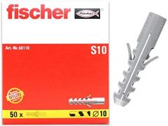 Fischer 50110 tornillo de anclaje y taco 50 pieza(s) Enchufe de pared 50 mm