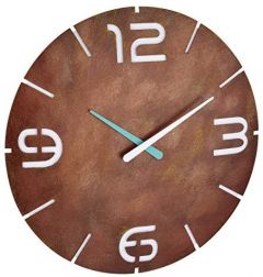 TFA-Dostmann 60.3536.08 reloj de mesa o pared Reloj de cuarzo Alrededor Marrón, Blanco