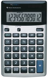 Texas Instruments TI-5018 SV calculadora Escritorio Calculadora básica Negro, Plata