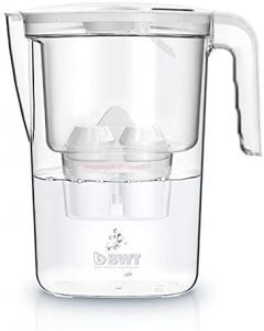 BWT 815485-A filtro de agua Filtro de agua para jarra 2,6 L Transparente, Blanco