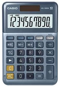 Casio MS-100EM calculadora Escritorio Pantalla de calculadora Multicolor