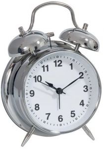 Technoline 01844 Reloj despertador analógico Acero inoxidable