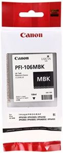 Canon PFI-106MBK 130 ml - Cartucho de tinta, negro