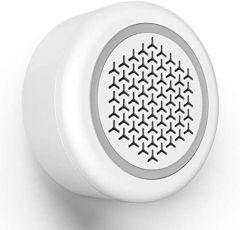 Hama | Alarma con sirena inteligente con conexión WiFi (Con sonido y luz intermitente, 97,4dB, Con control por voz y con app), Color Blanco
