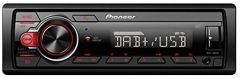 Pioneer MVH-130DABAN receptor multimedia para coche Negro, Rojo 200 W