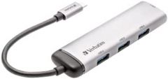 Verbatim Hub Multipuertos USB-C 4 puertos USB 3.2 Gen 1