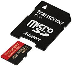 Transcend 16GB microSDHC Class 10 UHS-I (Ultimate) MLC Clase 10
