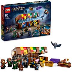 LEGO 76399 Harry Potter Baúl Mágico de Hogwarts, Juguete Personalizable, Hedwig, Pegatinas y Mini Figuras de Las Películas, Regalos para Niñas y Niños