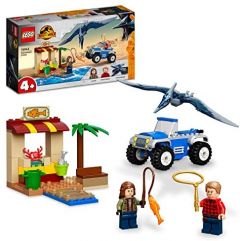 LEGO 76943 Jurassic World Caza del Pteranodon, Dinosaurios de Juguete, Figuras de Dino y Minifiguras de Maisie y Owen Grady, Coche para Construir para Niños y Niñas de 4 Años o Más, Idea de Regalo