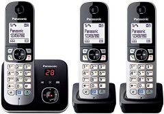 Panasonic KX-TG6823GB teléfono Teléfono DECT Identificador de llamadas Negro, Plata
