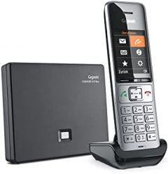 Gigaset COMFORT 500A IP Teléfono DECT/analógico Identificador de llamadas Negro, Plata