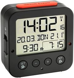 TFA-Dostmann BINGO Reloj despertador digital Negro