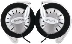 Koss KSC75 auricular y casco Auriculares Alámbrico gancho de oreja Música Negro, Plata