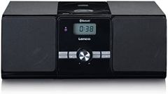 Lenco MC-030BK sistema de audio para el hogar Microcadena de música para uso doméstico 10 W Negro