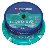 Verbatim DVD-RW Matt Silver 4,7 GB 25 pieza(s)