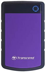 Transcend StoreJet 25H3P (USB 3.0), 2TB disco duro externo Negro, Púrpura